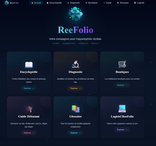 ReeFolio site vitrine