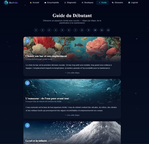 ReeFolio Guide débutant